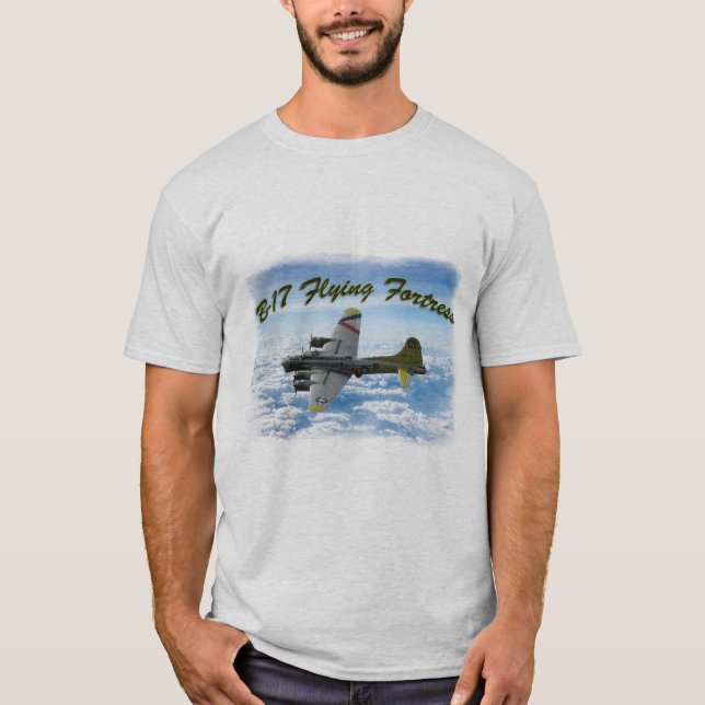 Camiseta Avión bombardero B17 de la Fortaleza Voladora WII (Anverso)