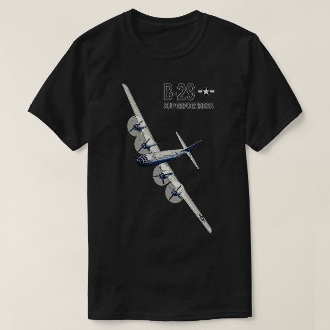 Camiseta Avión bombardero B29 Superfortress de la Segunda G (Diseño del anverso)