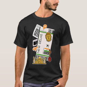 Camiseta Avión con tarjeta de embarque para boletos aéreos