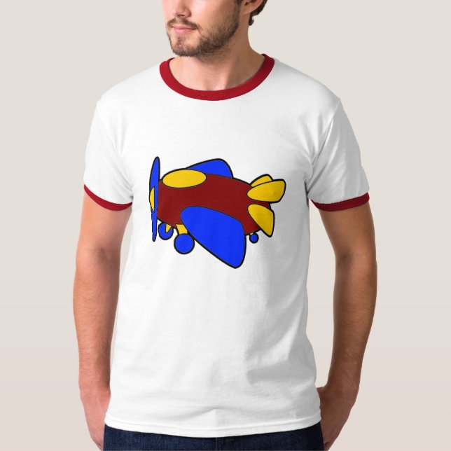 Camiseta Avión Cute Colorful Personalizado Kids Plane (Anverso)