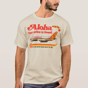 Camiseta Avión de Aloha Airlines desertó de avión turístico