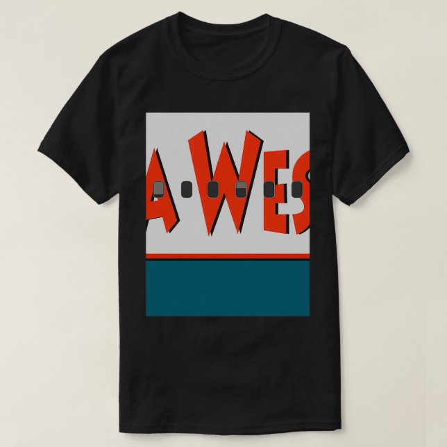 Camiseta Avión de América West Airlines (Diseño del anverso)