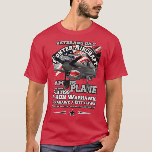 Camiseta Avión de ataque de Warhawk Curtiss P40
