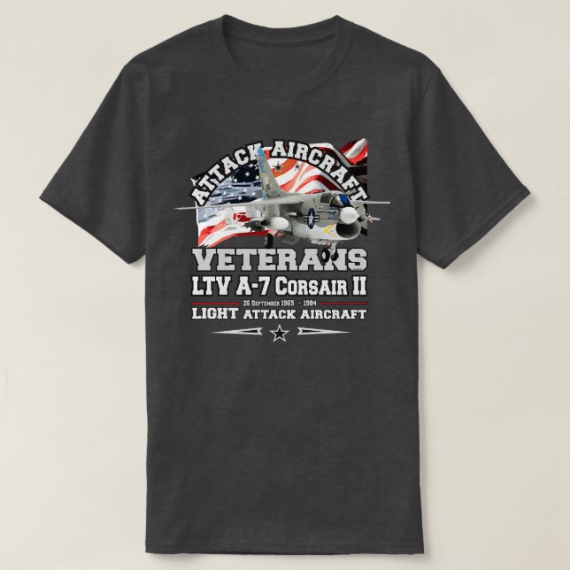Camiseta Avión de ataque ligero LTV A7 Corsair II (Diseño del anverso)