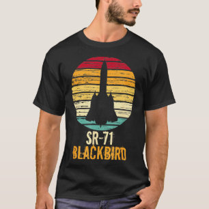 Camiseta Avión de aviación militar SR71 Blackbird