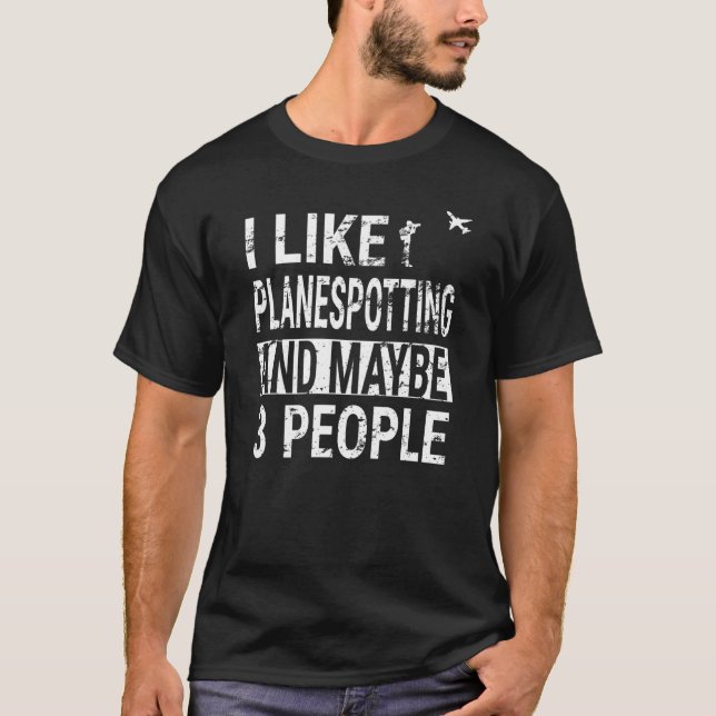 Camiseta Avión de aviador de planespot (Anverso)