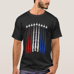 Camiseta Avión De Avión De Aviones De Combate Bandera Estad