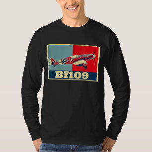 Camiseta Avión de avión militar de combate Messerschmitt Bf