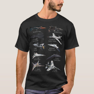 Camiseta Avión de aviones de combate más rápido de