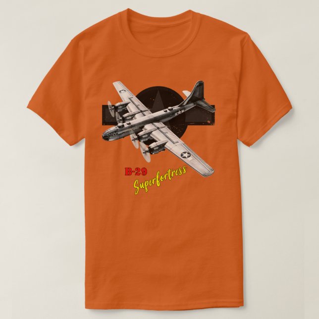 Camiseta Avión de bombarderos B29 de la Superfortaleza WW2 (Diseño del anverso)