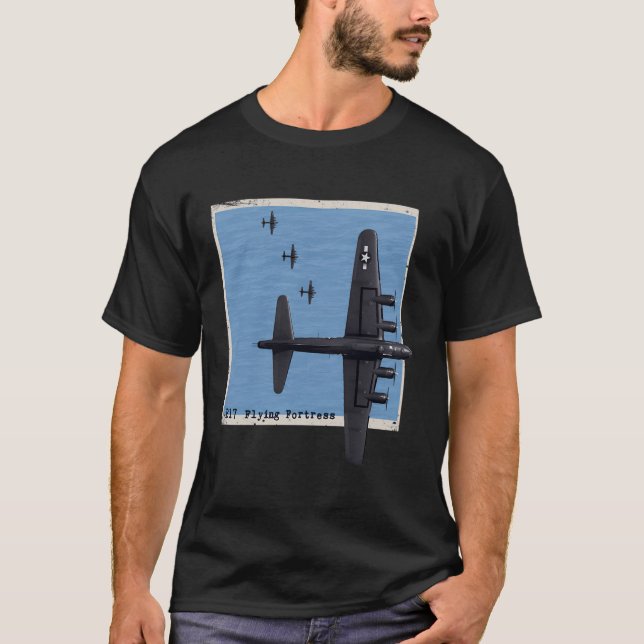 Camiseta Avión De Bomberos De La Fortaleza Voladora B17 Sob (Anverso)