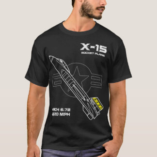 Camiseta Avión de cohete X15