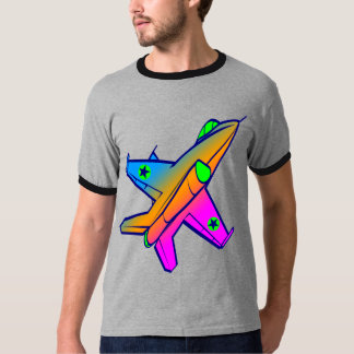 Camiseta Avión de combate a reacción retro Corey Tiger 80s