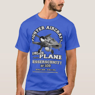 Camiseta Avión de combate alemán Messerschmitt BF109 ww2