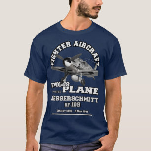 Camiseta Avión de combate alemán Messerschmitt BF109 ww2