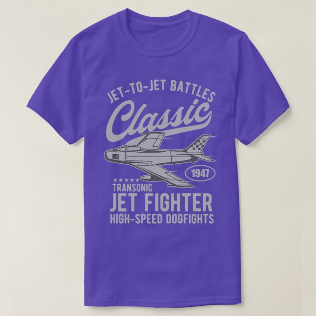 CAMISETA AVIÓN DE COMBATE CLÁSICO (Diseño del anverso)