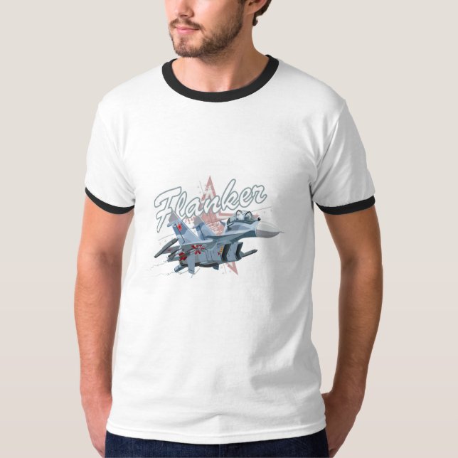 Camiseta Avión de combate de dibujos animados (Anverso)