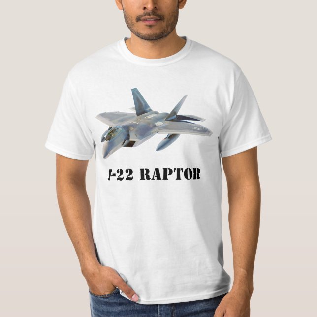 Camiseta Avión de combate del rapaz F-22 (Anverso)