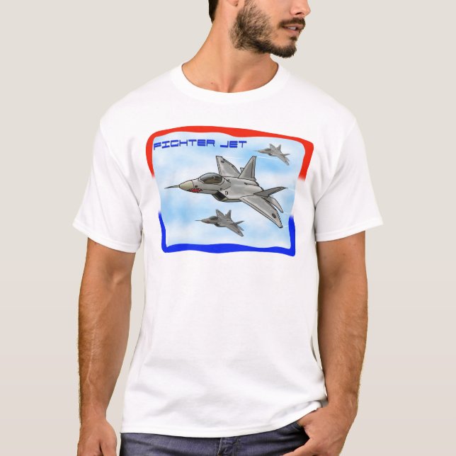 Camiseta Avión de combate F22 Raptor (Anverso)