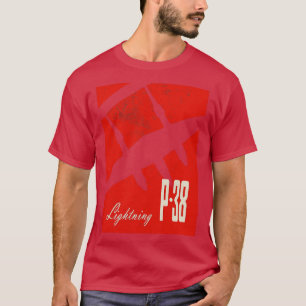 Camiseta Avión de combate P38 Lightning WW2