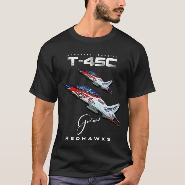 Camiseta Avión de entrenamiento de la marina de la T-45C Go (Anverso)