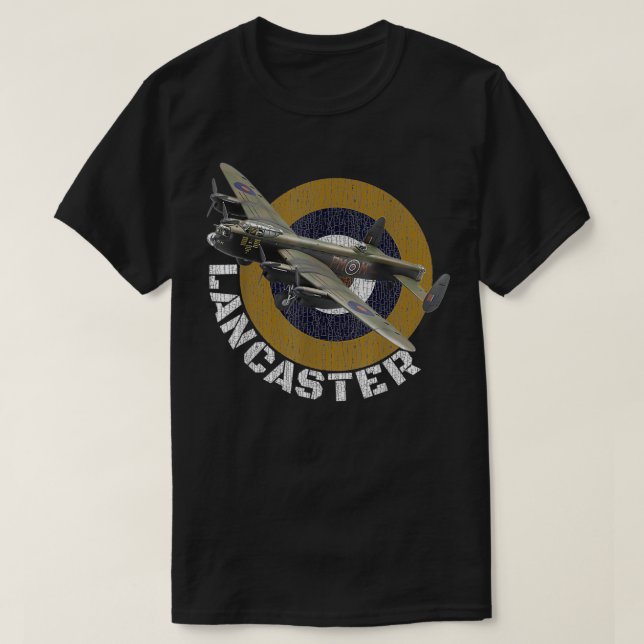 Camiseta Avión de guerra británico de la Segunda Guerra Mun (Diseño del anverso)