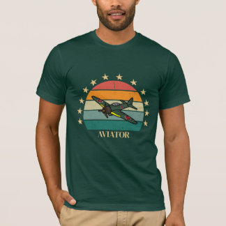 Camiseta Avión de guerra de combate militar de la Segunda G