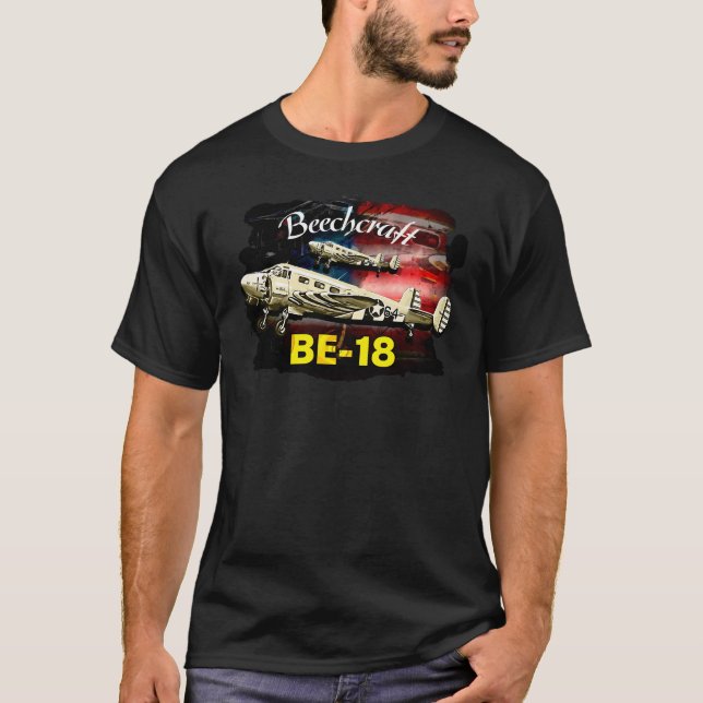 Camiseta Avión de la GA Beechcraft B-18 (Anverso)