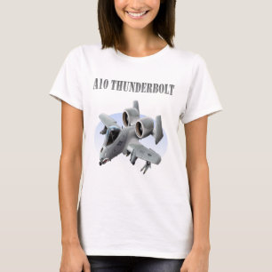 Camiseta Avión de la plata del rayo A10