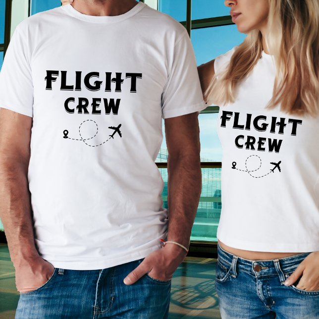 Camiseta Avión de la tripulación de vuelo de viaje con vaca (Subido por el creador)