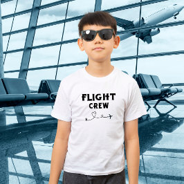 Camiseta Avión de la tripulación de vuelo de viaje con vaca
