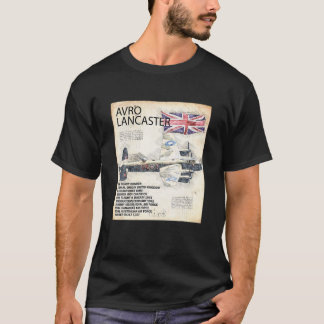 Camiseta Avión de Lancaster Bomber RAF Avión WW2 Avión A