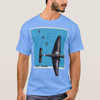 Camiseta Avión de los bombarderos Stuka WW2 sobre el océano