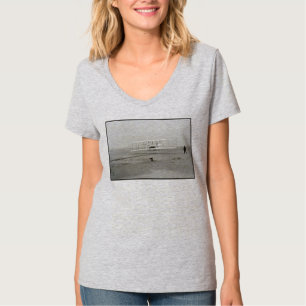 Camiseta Avión de los Hermanos Wright Primer Vuelo Aviación