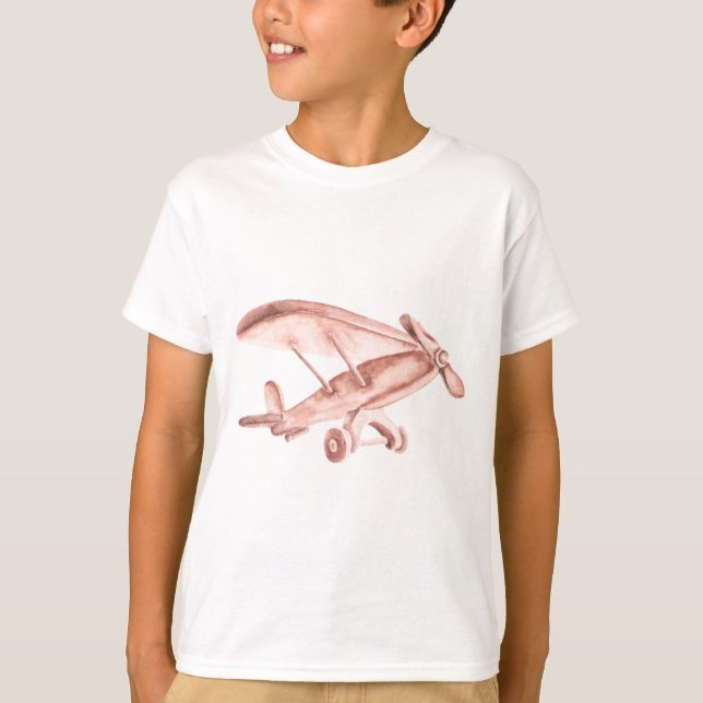 Camiseta Avión de madera (Anverso)