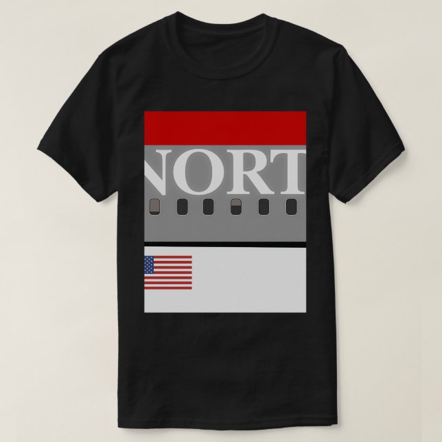 Camiseta Avión de Northwest Airlines (Diseño del anverso)