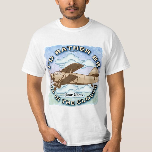 Camiseta Avión de Nubes (Anverso)