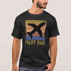 Camiseta Avión de Papá Vintage para piloto de hombres