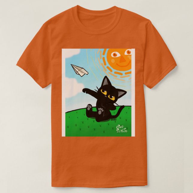 Camiseta Avión de papel (Diseño del anverso)