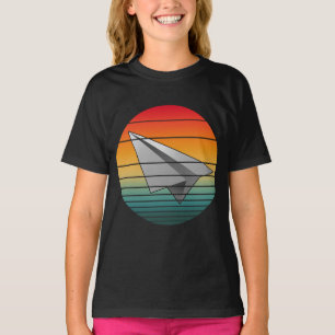 Camiseta Avión de papel de cosecha