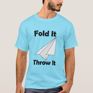 Camiseta Avión de Papel Doblarlo Lanzarlo 