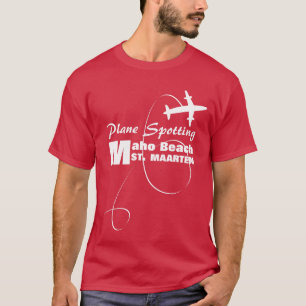 Camiseta Avión de Patinadores de Aviones, observando la pl