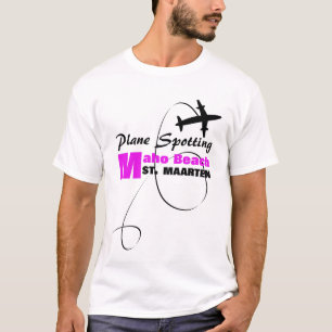 Camiseta Avión de Patinadores de Aviones, observando la pla