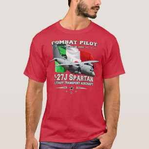 Camiseta Avión de transporte militar espartano C27J
