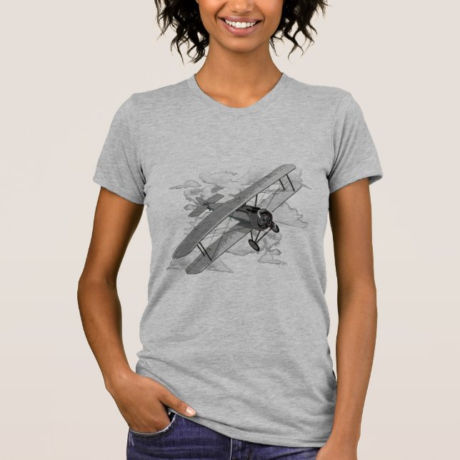 Camiseta Avión del vintage (Anverso)