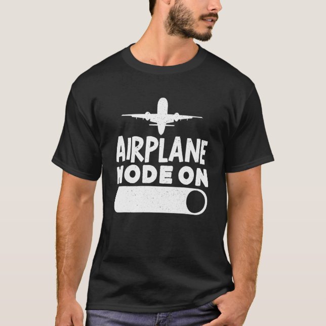 Camiseta Avión En Vuelo De Aviación Piloto (Anverso)