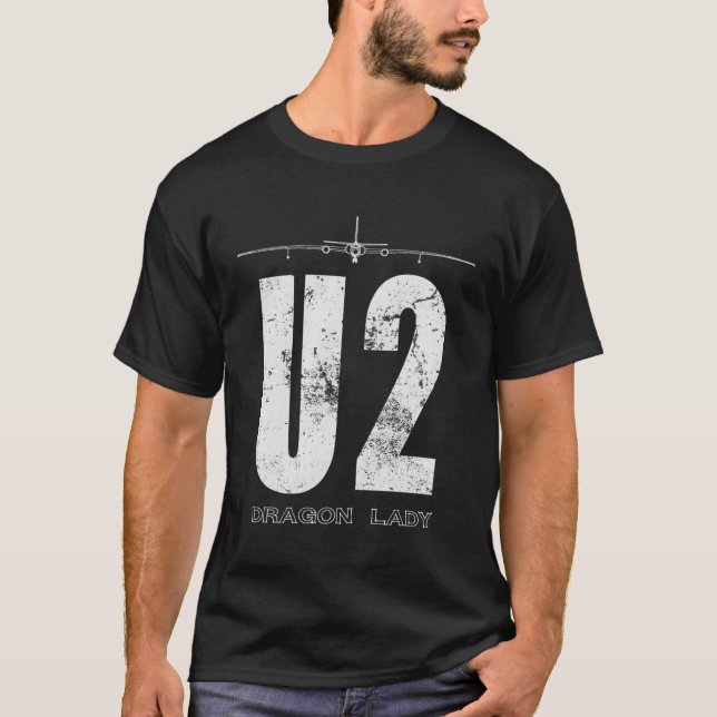Camiseta Avión espía U-2 Dragon Lady (Anverso)