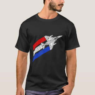 Camiseta Avión F-4 Phantom Vintage USA contrata Whi Rojo