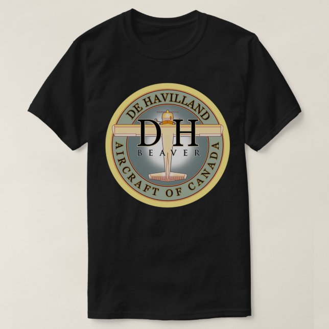 Camiseta Avión flotante Dehavilland Beaver Canadá  (Diseño del anverso)