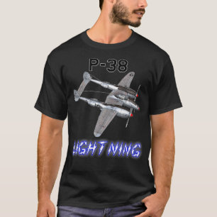 Camiseta Avión Lightning USAF Warbird WW2 P38